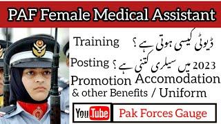 PAF FMA Female Medical Assistant Salary Duties training and Promotion Pak Forces Gauge