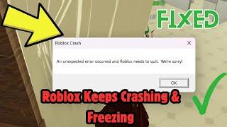 How to Fix Roblox Keeps Crashing & Freezing
