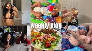 weekly vlog unpacking coparenting girls night & Mother’s Day