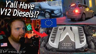 American Reacts to European Diesels COLD STARTS