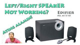 Electronics and Technology  Edifier M1310 Multimedia LeftRight SPEAKER not working?  FIXED