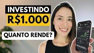 FUNDOS IMOBILIÁRIOS INVESTI R$1.000 QUANTO RENDE?