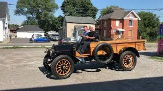 Driving a 1914 McLaughin truck at the Canadian Automotive Museum