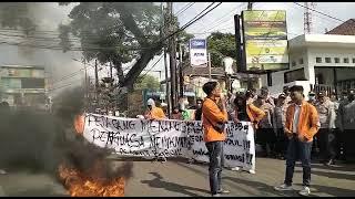 aksi mahasiswa di kota bekasi