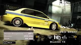 Paul Walker Mitsubishi Evolution-Need for Speed Most Wanted Walkthrough#7