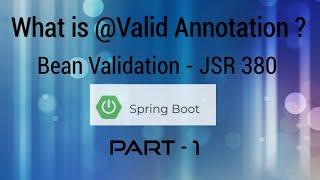 13. What is @Valid Annotation  Bean Validation  JSR - 380  Spring Boot  Tamil  MDP Tech