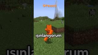 Minecraftta Rastgele Işınlanıyorum #peach #shorts #minecraft