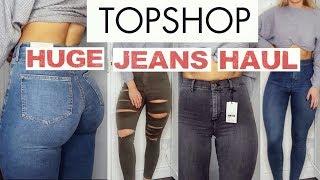 THE MOST FLATTERING TOPSHOP JEANS  HUGE TRY ON HAUL