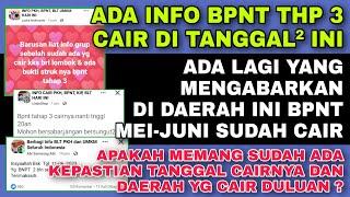 ADA INFO BANTUAN BPNT TAHAP 3 ALOKASI MEI-JUNI 2023 CAIR DI TANGGAL² INI ? APAKAH SUDAH PASTI ?