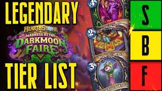 Tier list for EVERY LEGENDARY from Madness at the Darkmoon Faire - Hearthstone