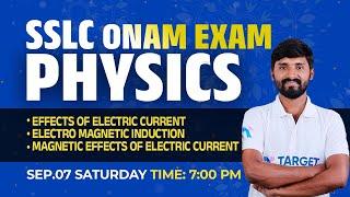 SSLC Physics  SSLC Onam Exam  A+ Sure Questions  Target Learning App  Sachin Sir