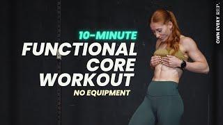 10 Min. FUN Core Workout  NO REPEATS  Level Intermediate  Functional Abs