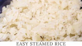 How to Make STEAMED RICE on the Stove