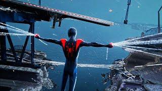 Spider-Mans Incredible Rescue on Collapsing Bridge Marvels Spider-Man  Miles Morales