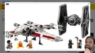 LEGO Star Wars TIE Fighter & X-Wing Mash-up official pics & my thoughts Fantastic pair 75393