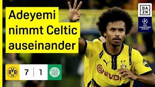 Adeyemi-Show bei Tor-Party des BVB Dortmund - Celtic Glasgow  UEFA Champions League  DAZN