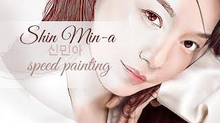 신민아 아이패드 스피드 페인팅 Shin Min-a Ipad procreate speed painting