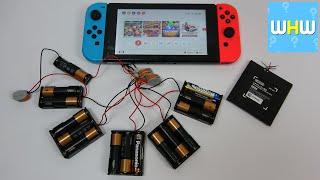 Running a NINTENDO SWITCH on JUST AA BATTERIES 