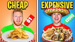 Eating CHEAP vs EXPENSIVE Mexican Food CHALLENGE