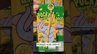 I tested 10 Pocky and mango was weird #shorts
