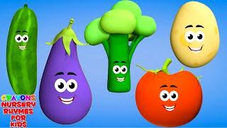 Ten Little Vegetables + More Learning Videos & Sing Along Songs for Kids