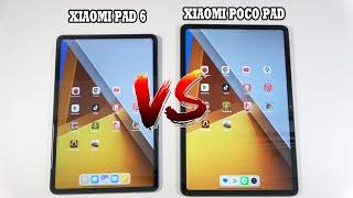 Xiaomi Pad 6 vs Poco Pad  SpeedTest and Camera comparison