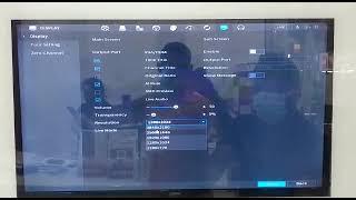 Dahua XVR Display Resolution Select