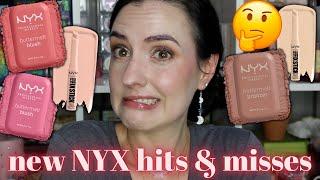 Testing out NEW makeup from NYX Cosmetics  Buttermelt Bronzer Buttermelt Blush & Pro Fix Sticks