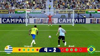 URUGUAY vs BRAZIL PENALTY SHOOT OUT  CONMEBOL COPA AMERICA USA 2024 QUARTER FINAL