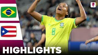 Brazil vs Puerto Rico  What a Goalkeeper  Highlights  Concacaf W Gold Cup Womens 21-02-2024