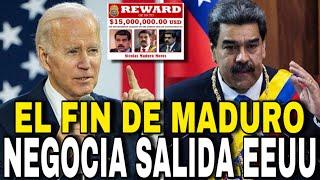 EL FIN DE MADURO NEGOCIA UNA SALIDA CON EEUU