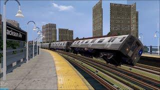 OpenBVE HD Troll NYC Subway 100 MPH Tilting R68s On The 5 Express Train White Plains Road
