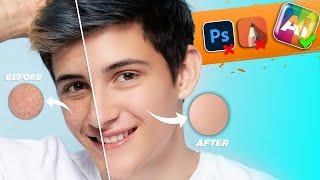 Face Skin Smooth Just One Click  New Ai Face Smooth Editing  How to Smooth Skin in Just One Click