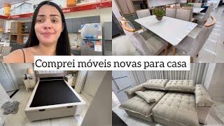 COMPRAMOS MÓVEIS NOVOS PARA NOSSA CASA  MESA DE JANTAR SOFÁ E CAMA 