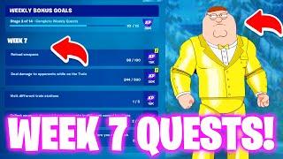 How To Complete Week 7 Quests in Fortnite - All Week 7 Challenges Fortnite Chapter 5 Season 1
