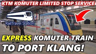 KTM KOMUTER EXPRESS LIMTED STOP SERVICE TO PORT KLANG  KTM Komuter 2169dn Kuala Lumpur→Shah Alam