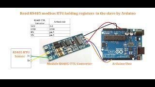 Using Arduino to read rs485 Modbus RTU holding registers