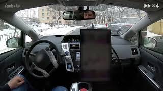 Yandex Self-Driving Car. Moscow streets after a heavy snowfall