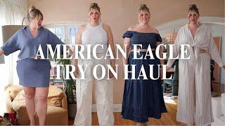 PLUS SIZE AMERICAN EAGLE AERIE SPRINGSUMMER HAUL  coverups lounge festival must haves  SIZE 16