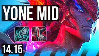 YONE vs CORKI MID  Rank 3 Yone Rank 7 428  EUW Challenger  14.15