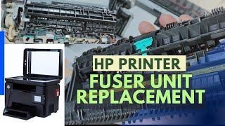 HP LASER PRINTER FUSER UNIT REPLACEMENT SOLVED PAPER JAM ISSUE PAPER FOLDING PRINT SPREADINGM225