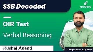 SSB Interview  How to Attempt OIR Test  Verbal Reasoning  SSB Preparation 2020  Gradeup