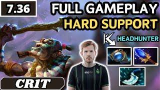 7.36 - Cr1t WITCH DOCTOR Hard Support Gameplay - Dota 2 Full Match Gameplay