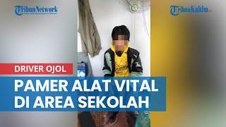 Tertangkap Basah Oknum Driver Ojek Online di Samarinda Pamer Kemaluan di Area Sekolah