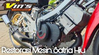 Restorasi Mesin & Porting Harian Satria Hiu  Vins Modified #restorasi #vinsmodified #satriahiu