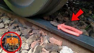 Train Vs. Metal Things Experiment OMG Ohh Noo   Train Experiments @TrainExperiments