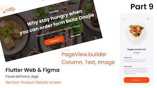Flutter Food delivery app - Product Details screen -  Part 9