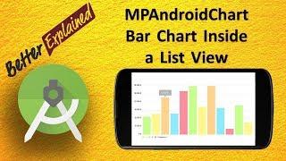 MPAndroidChart Tutorial Better Than Android GraphView 15- Bar Chart Inside a List View