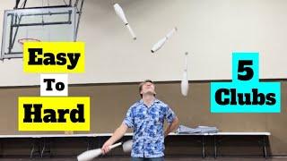 5 CLUB JUGGLING TRICKS