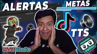 Como poner Alertas en Streams de Tiktok Live Studio  Comandos TTS Sonidos y Recompensas